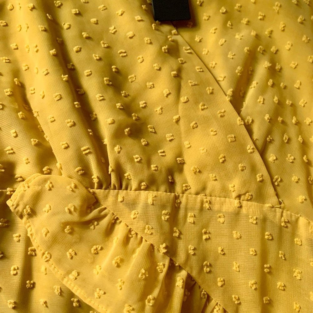 Lulu's Yellow Ruffle Midi Dress - Picture 9 of 10